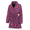 Psychedelic Illusion Print Women's Bathrobe