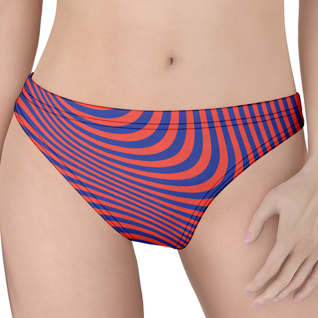 Psychedelic Illusion Print Women's Thong