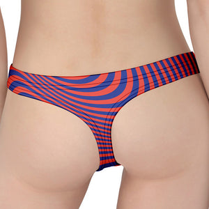 Psychedelic Illusion Print Women's Thong