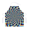 Psychedelic Illusory Motion Print Adjustable Apron
