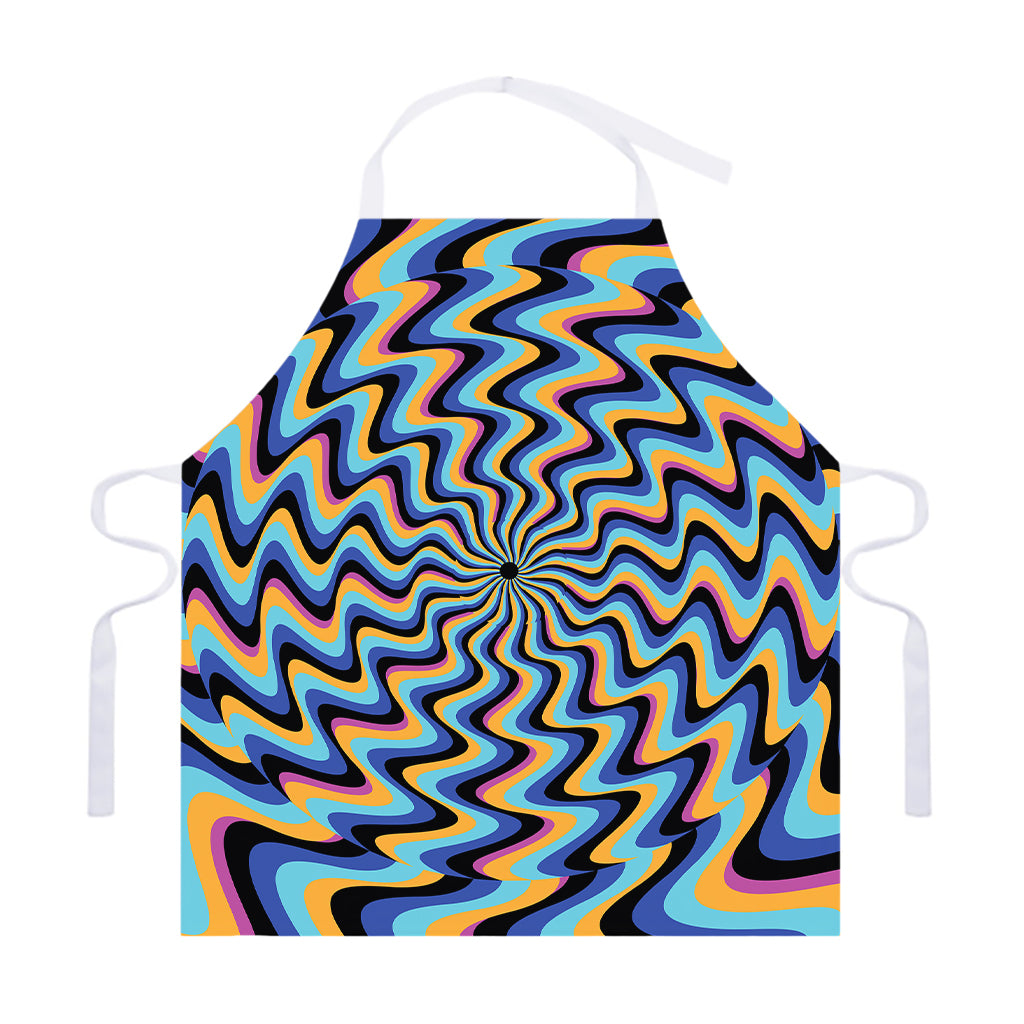Psychedelic Illusory Motion Print Adjustable Apron