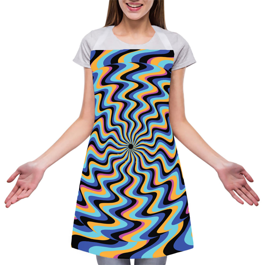 Psychedelic Illusory Motion Print Adjustable Apron