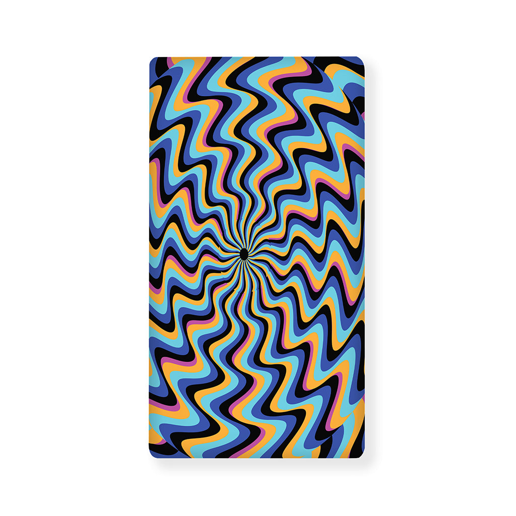 Psychedelic Illusory Motion Print Baby Crib Sheet