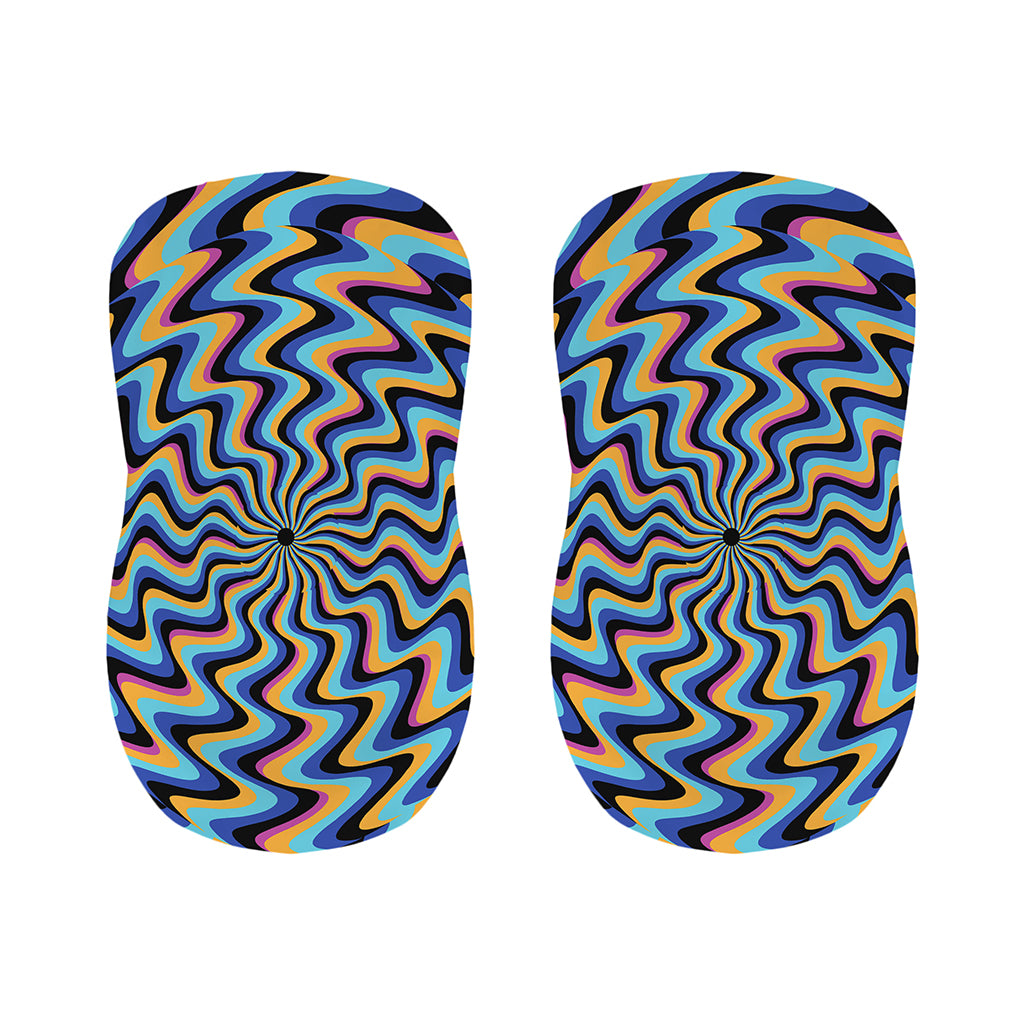 Psychedelic Illusory Motion Print Bar Stool Covers