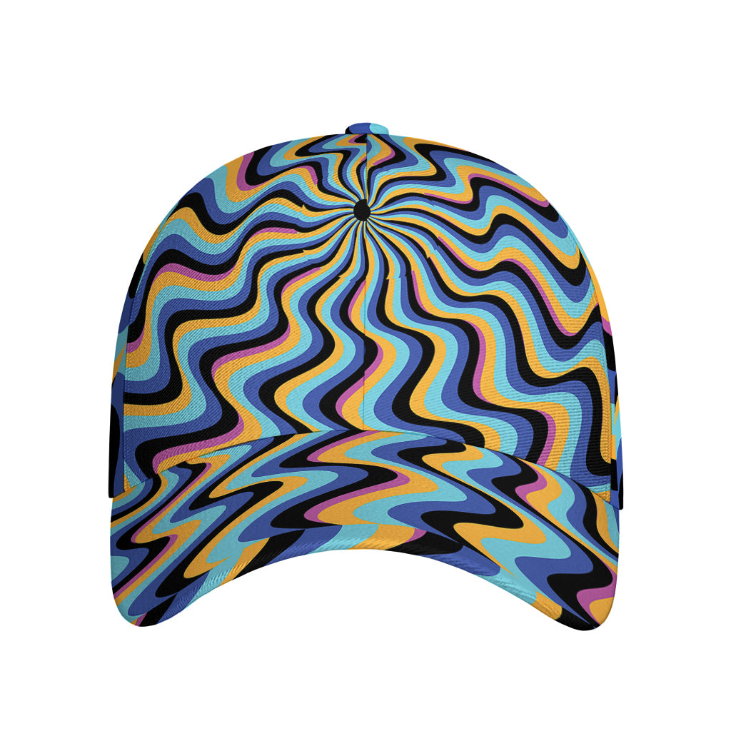 Psychedelic Illusory Motion Print Baseball Cap