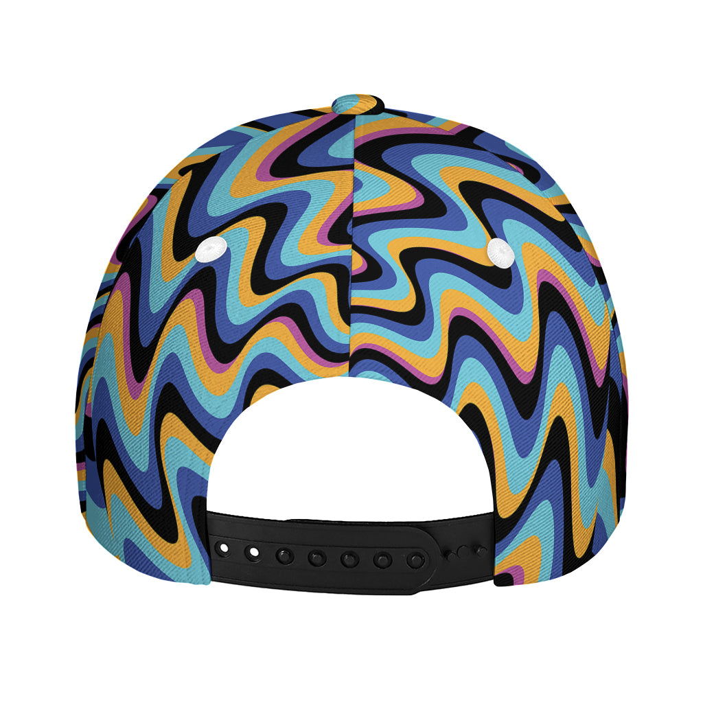 Psychedelic Illusory Motion Print Baseball Cap