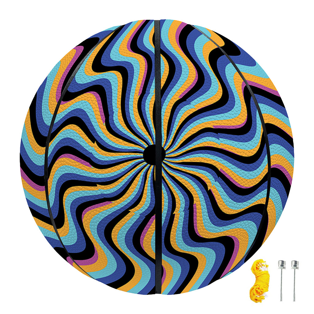 Psychedelic Illusory Motion Print Basketball