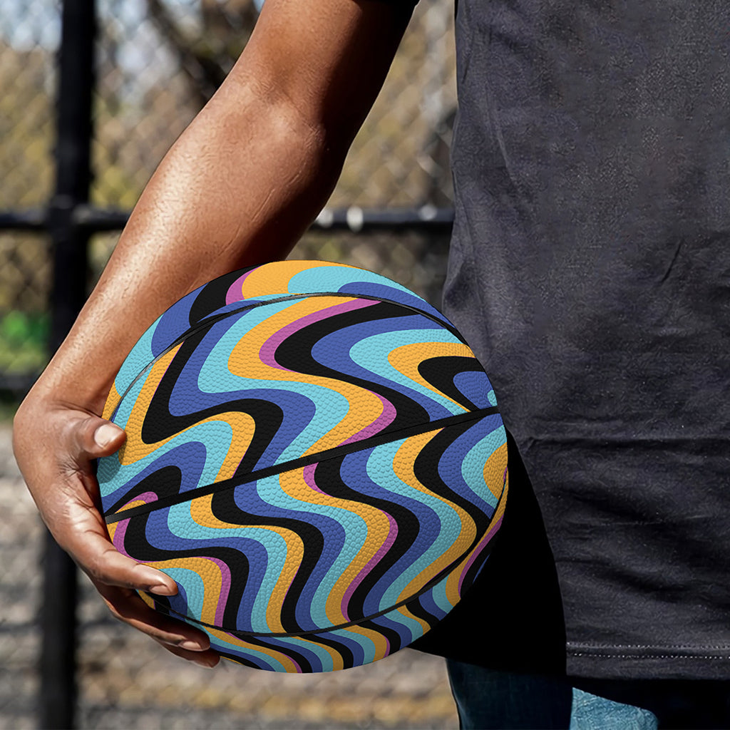 Psychedelic Illusory Motion Print Basketball