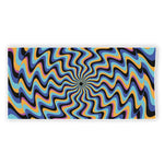 Psychedelic Illusory Motion Print Beach Towel