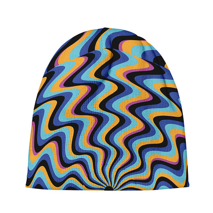 Psychedelic Illusory Motion Print Beanie