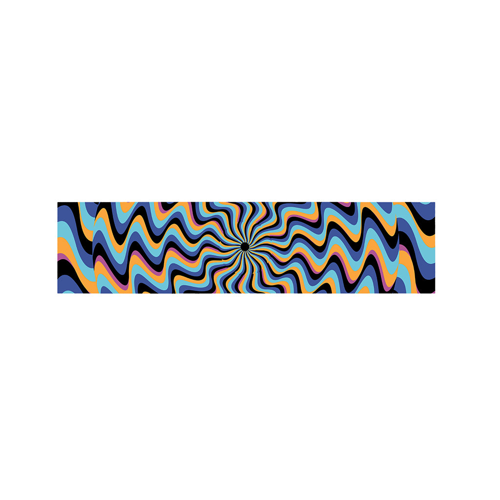Psychedelic Illusory Motion Print Bed Runner