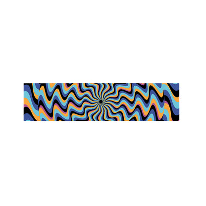 Psychedelic Illusory Motion Print Bed Runner