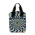 Psychedelic Illusory Motion Print Bible Tote Bag