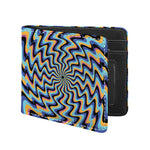 Psychedelic Illusory Motion Print Bifold Wallet