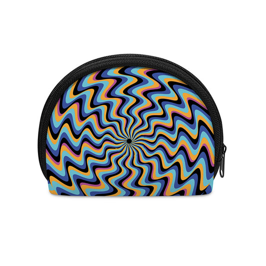 Psychedelic Illusory Motion Print Coin Purse
