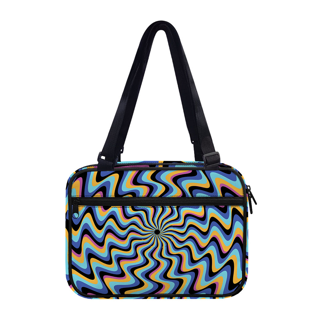Psychedelic Illusory Motion Print Double Strap Bible Bag