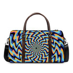 Psychedelic Illusory Motion Print Duffle Bag
