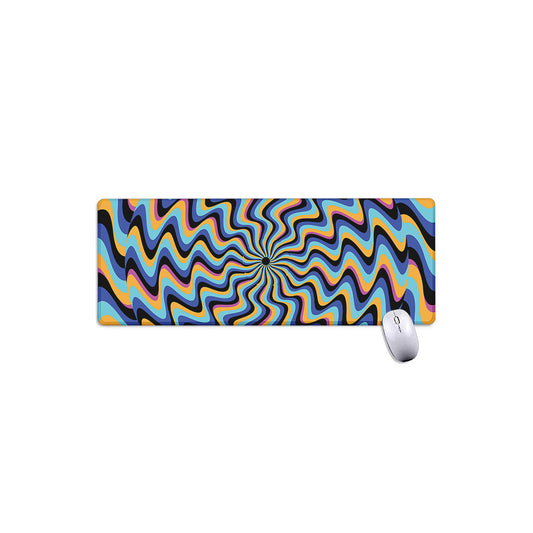 Psychedelic Illusory Motion Print Extended Mouse Pad