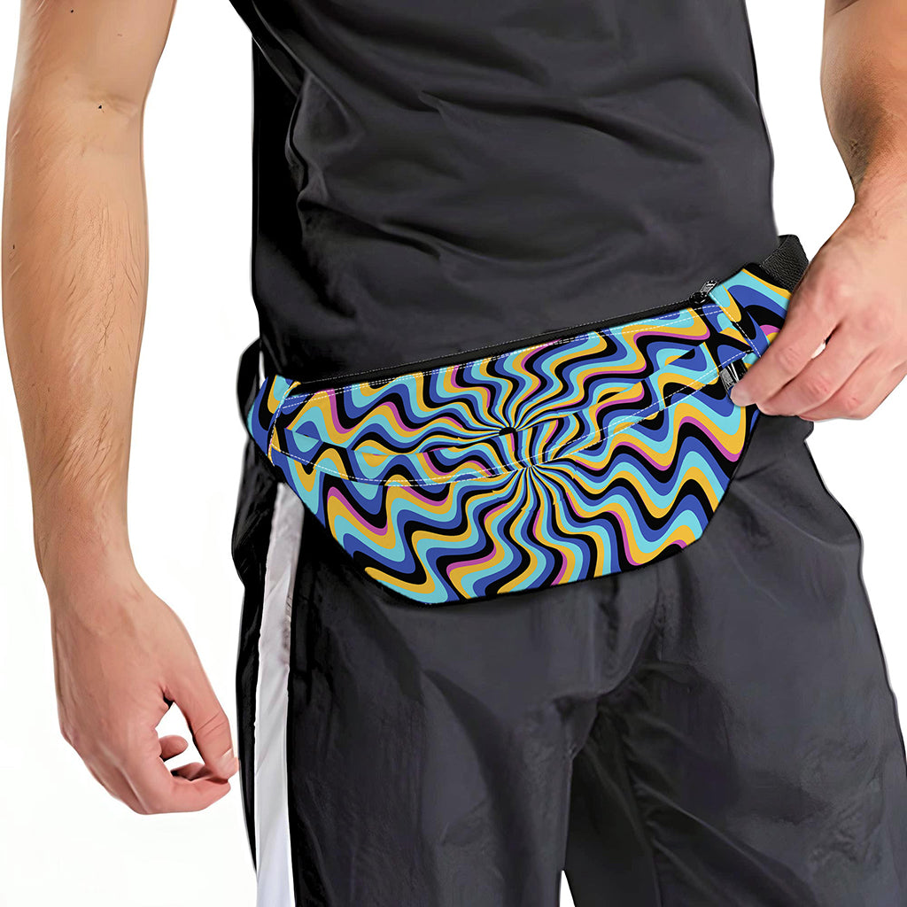 Psychedelic Illusory Motion Print Fanny Pack