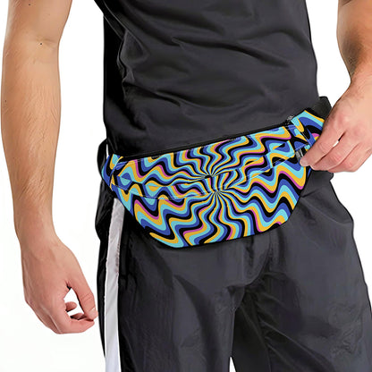 Psychedelic Illusory Motion Print Fanny Pack