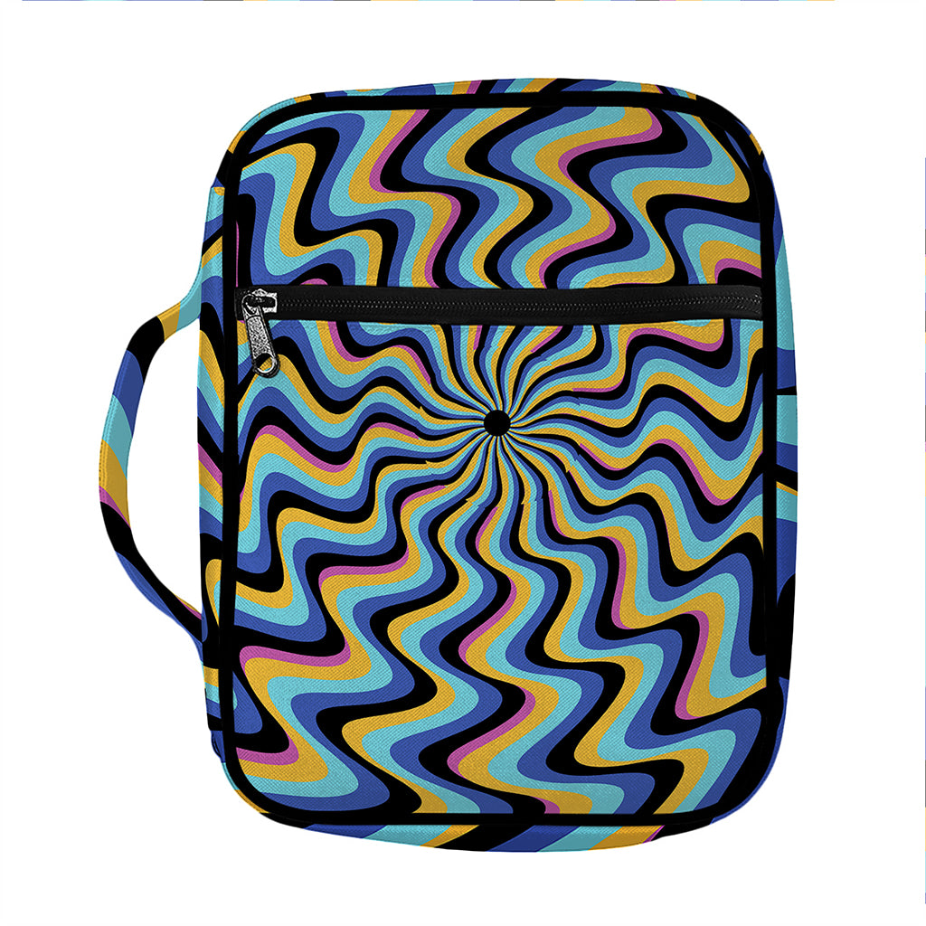 Psychedelic Illusory Motion Print Front Pocket Bible Bag