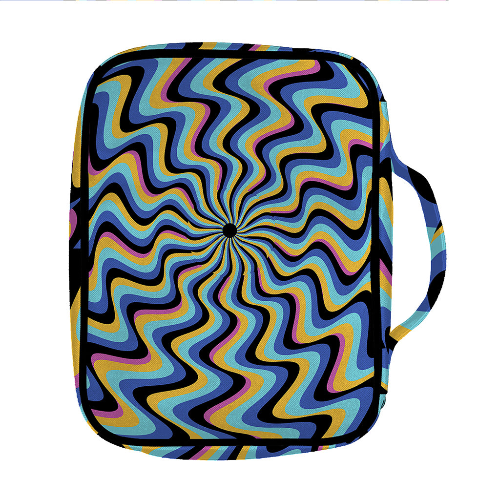 Psychedelic Illusory Motion Print Front Pocket Bible Bag