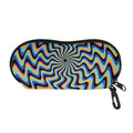 Psychedelic Illusory Motion Print Glasses Case