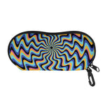 Psychedelic Illusory Motion Print Glasses Case