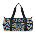 Psychedelic Illusory Motion Print Gym Bag