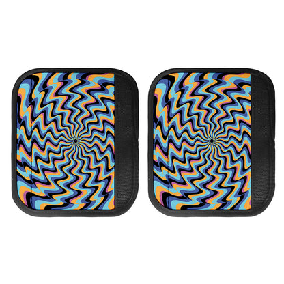 Psychedelic Illusory Motion Print Handle Covers