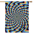 Psychedelic Illusory Motion Print House Flag