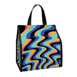 Psychedelic Illusory Motion Print Insulated Lunch Tote