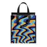 Psychedelic Illusory Motion Print Insulated Lunch Tote
