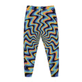 Psychedelic Illusory Motion Print Jogger Pants