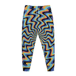 Psychedelic Illusory Motion Print Jogger Pants