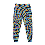 Psychedelic Illusory Motion Print Jogger Pants