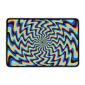 Psychedelic Illusory Motion Print Kitchen Mat