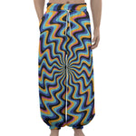 Psychedelic Illusory Motion Print Lantern Pants