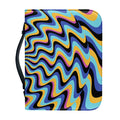 Psychedelic Illusory Motion Print Leather Bible Cover