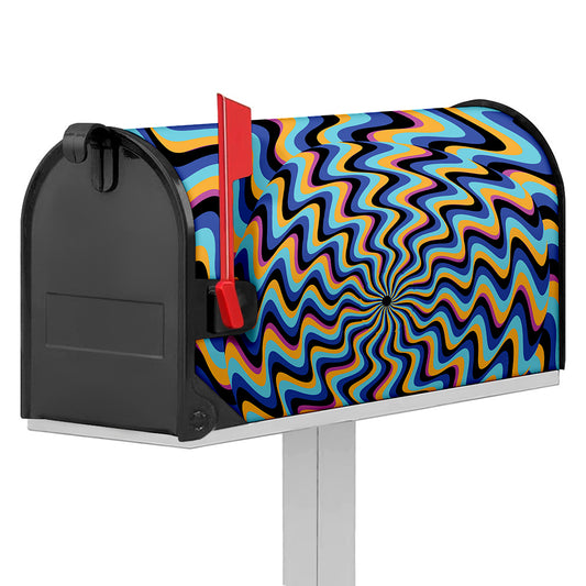 Psychedelic Illusory Motion Print Mailbox Cover