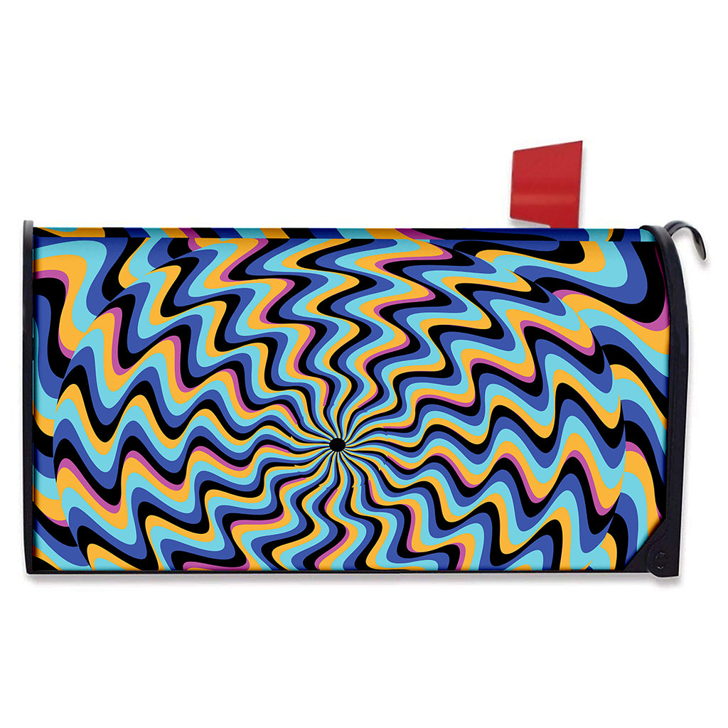 Psychedelic Illusory Motion Print Mailbox Cover