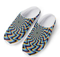 Psychedelic Illusory Motion Print Mesh Casual Shoes