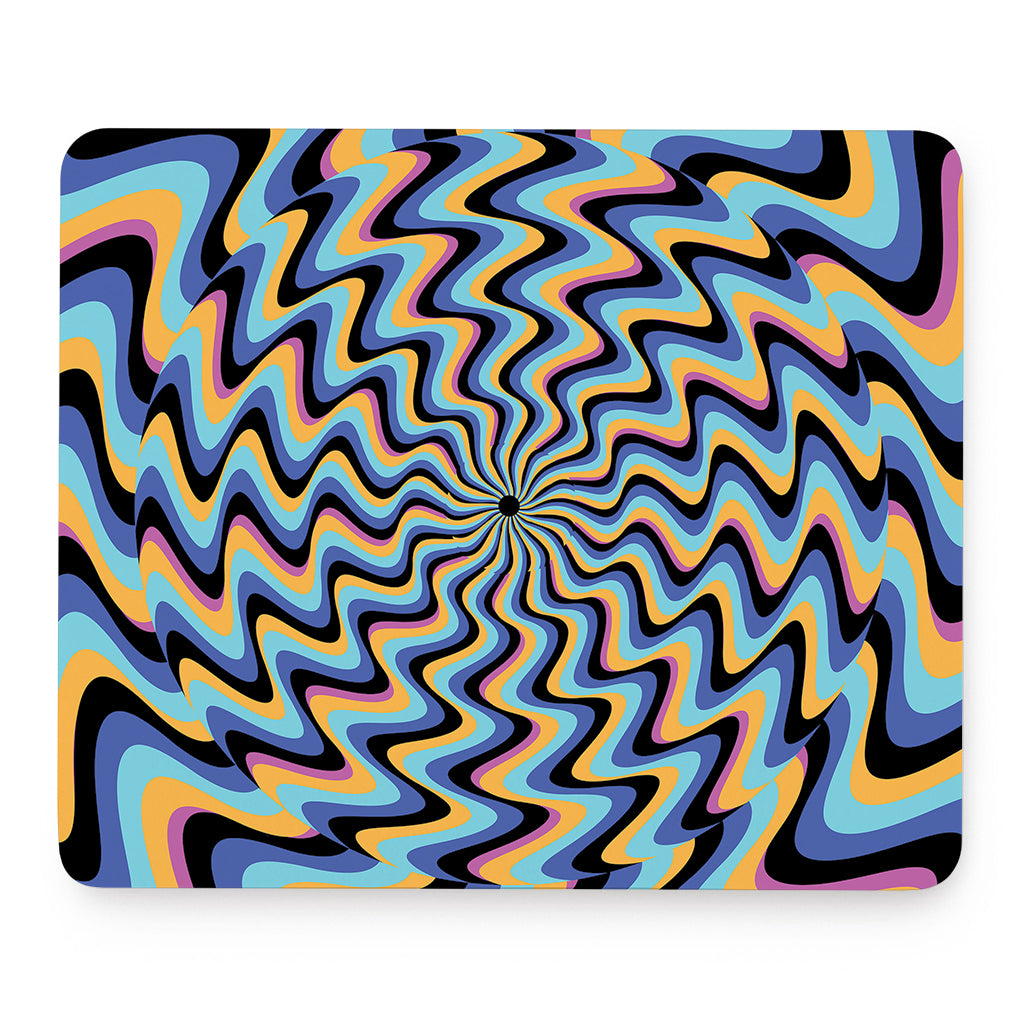 Psychedelic Illusory Motion Print Mouse Pad