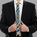 Psychedelic Illusory Motion Print Necktie