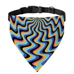 Psychedelic Illusory Motion Print Over The Collar Dog Bandana