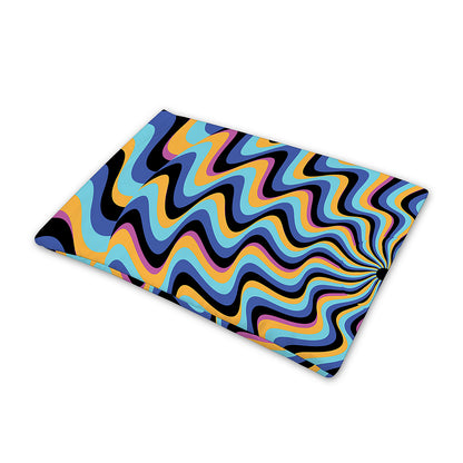 Psychedelic Illusory Motion Print Pet Cooling Mat Cover