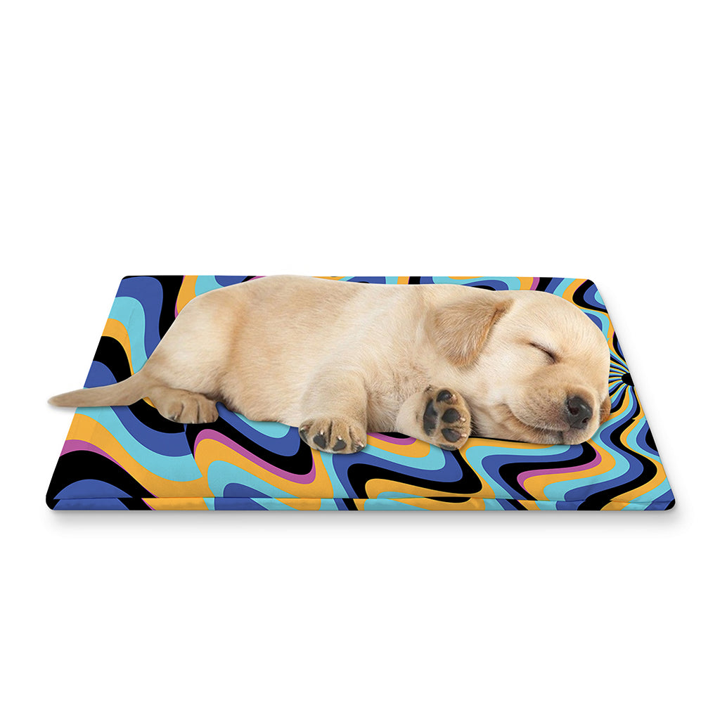 Psychedelic Illusory Motion Print Pet Cooling Mat Cover