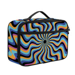 Psychedelic Illusory Motion Print Portable Lunch Bag