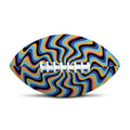 Psychedelic Illusory Motion Print Rugby Ball