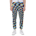 Psychedelic Illusory Motion Print Joggers